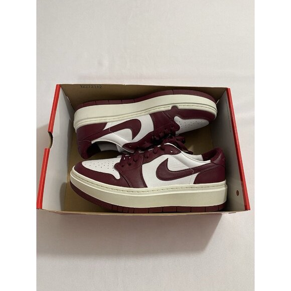 Nike Jordan Athletic Shoes in Maroon and White - Picture 1 of 7